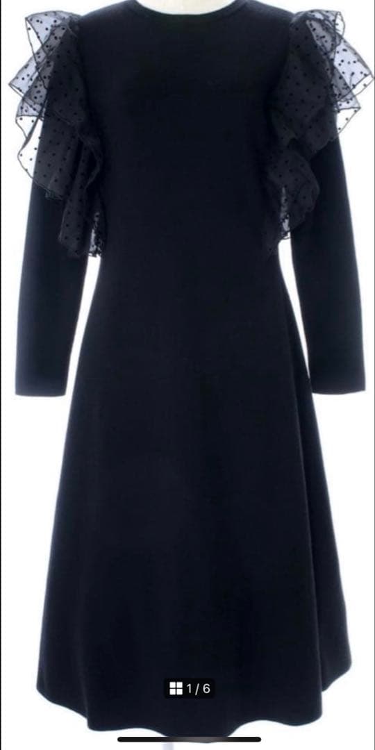 オブリ obli ドットチュールニットワンピース ドットチュールニットワンピース/ホワイト | DRESS | OBLI