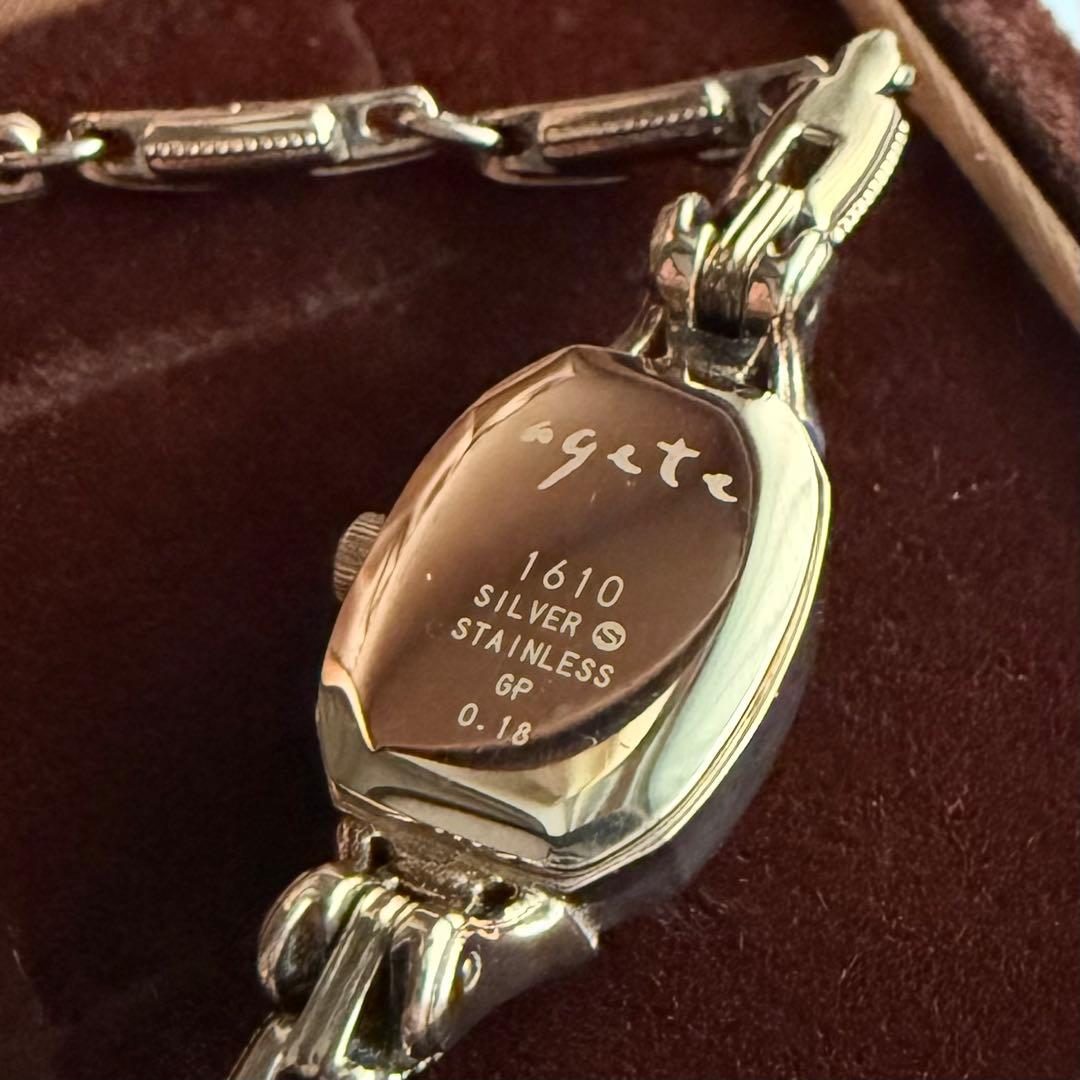 アガット ジュエリーウォッチ ダイヤモンド 0.13ct シルバー 限定 廃盤