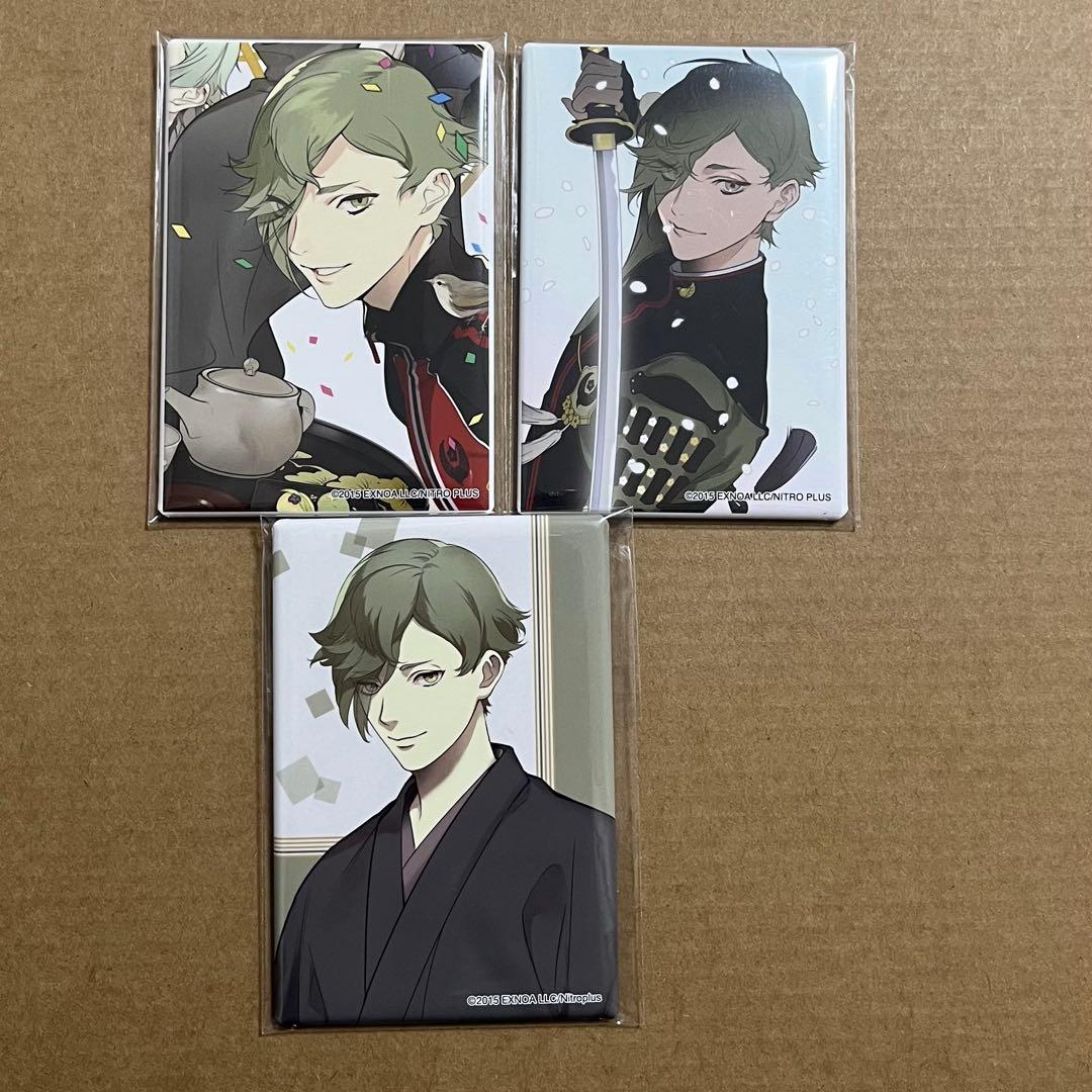 鶯丸　スクエア缶バッジ 刀剣乱舞 鶯丸 スクエア缶バッジコレクション 跪座 | K-BOOKS 池袋 2