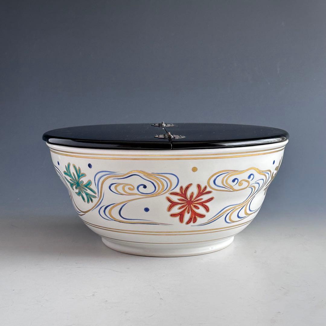 茶道具 色絵 海松波 平水指 手塚景雲 共箱 夏 稽古 茶会 - メルカリ