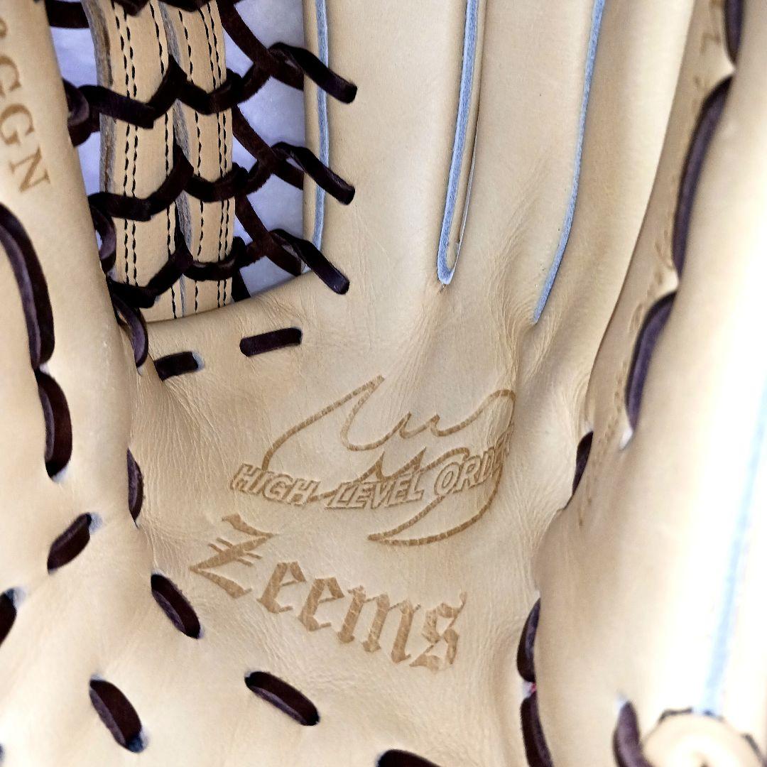 Zeems ベージュ 軟式グローブ526GGN 2023年限定 三方親 外野手用