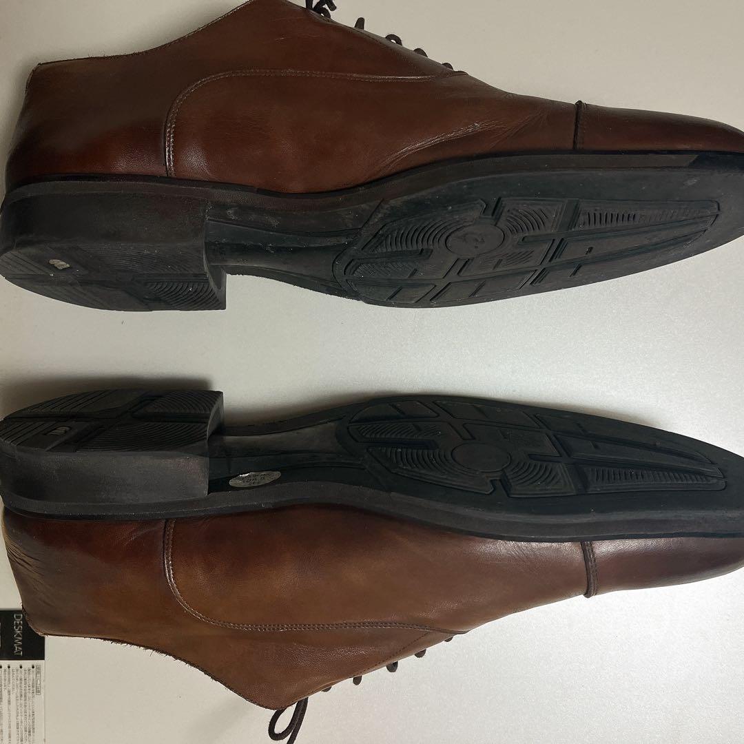 RUN WALK ダークブラウン レザー ドレスシューズ 26.5cm