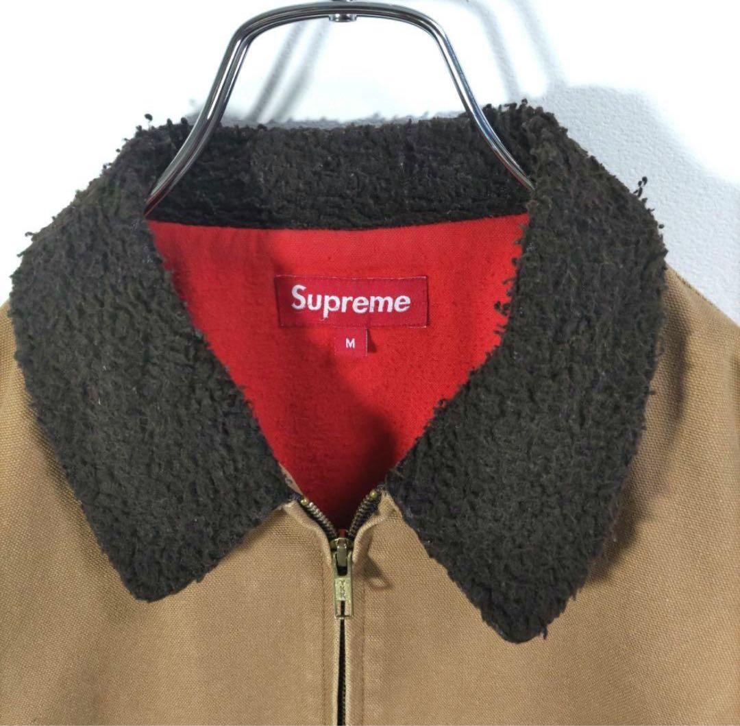 希少】Supreme ボア襟付きワークジャケット Mサイズ - メルカリ