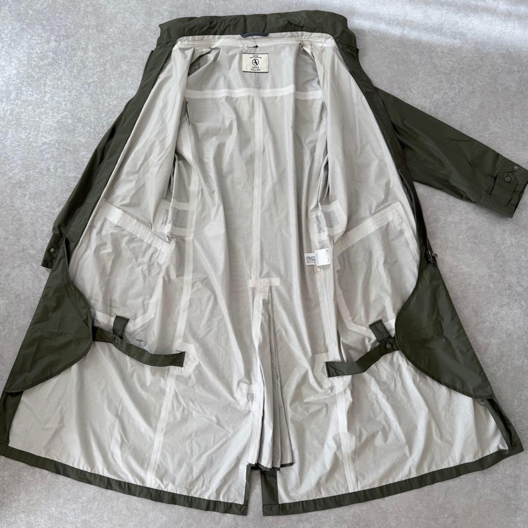 未使用】AIGLE エーグル MTDライディングコート カーキ ロング フード