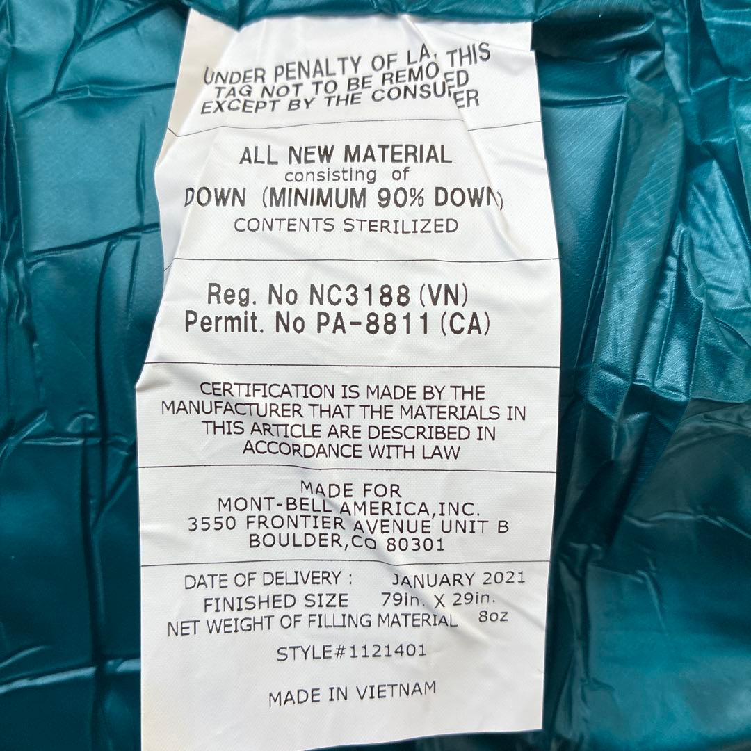 mont-bell シュラフ 800 -3℃