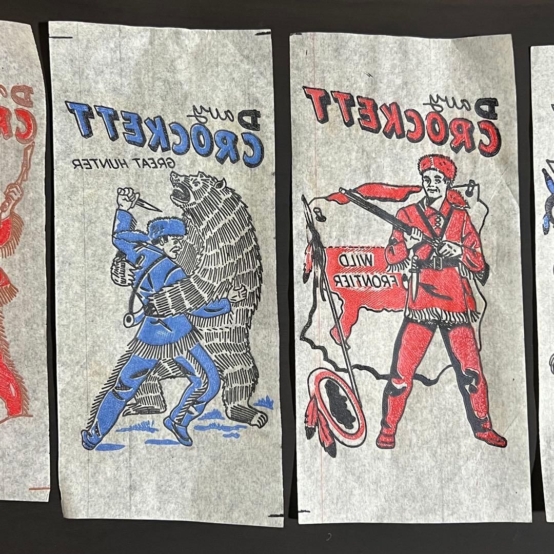 50s ビンテージ アイロンプリント 転写紙 デイビークロケット