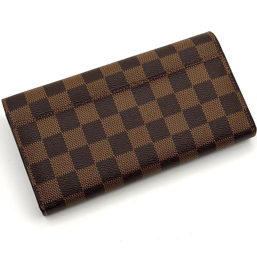 極美品】ルイヴィトン ダミエ エベヌ ポルトフォイユ サラ 長財布