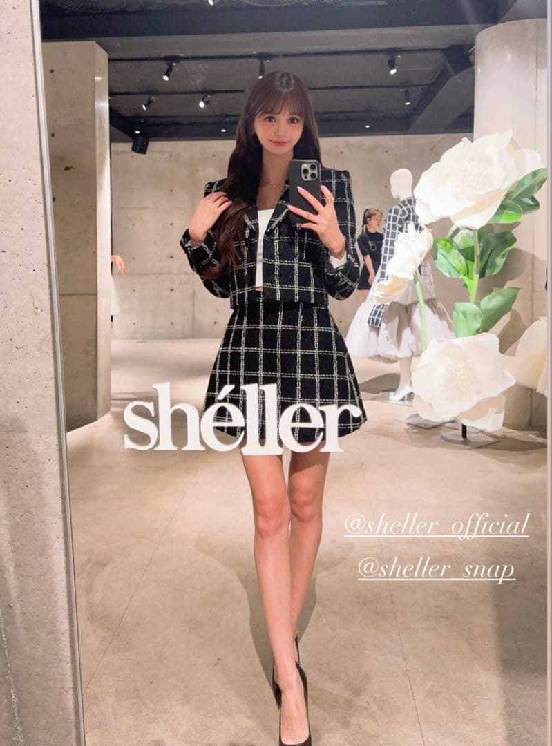 みゆ様専用【新品】sheller シェリエ ツイード スカート キュロット