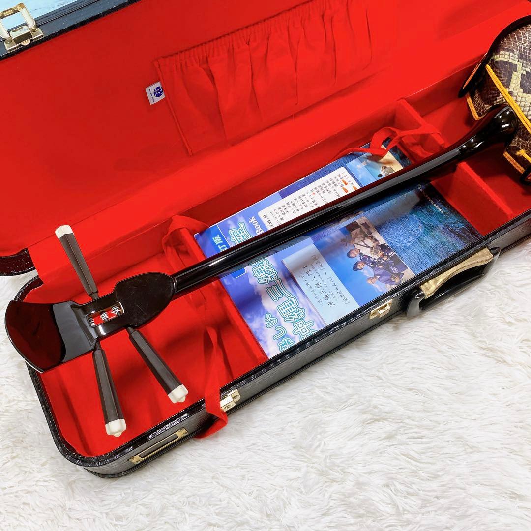 国産 守礼印 ハードケース 琉球 沖縄 三線 全長79cm 蛇皮柄 - メルカリ