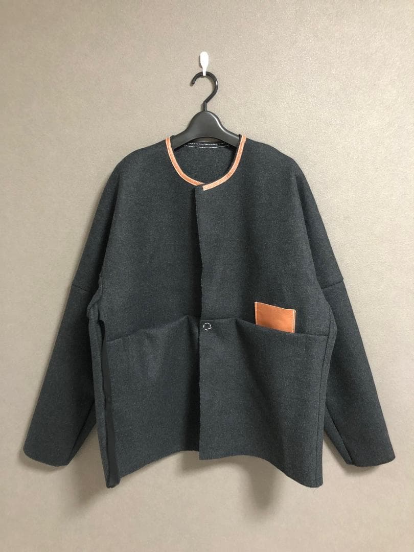 新品 SUNSEA 23AW 28th MELTON ノーカラー ジャケット - メルカリ