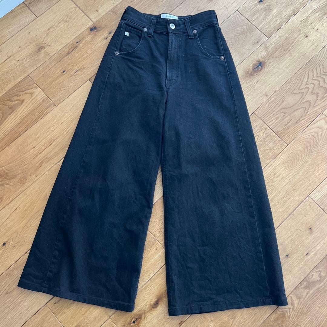 24SS 別注 SOMETHING LISA スーパーワイドデニム s 黒 - メルカリ