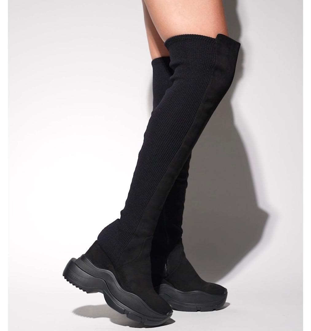 YELLO DOUBLE SNEAKER LONG BOOTS