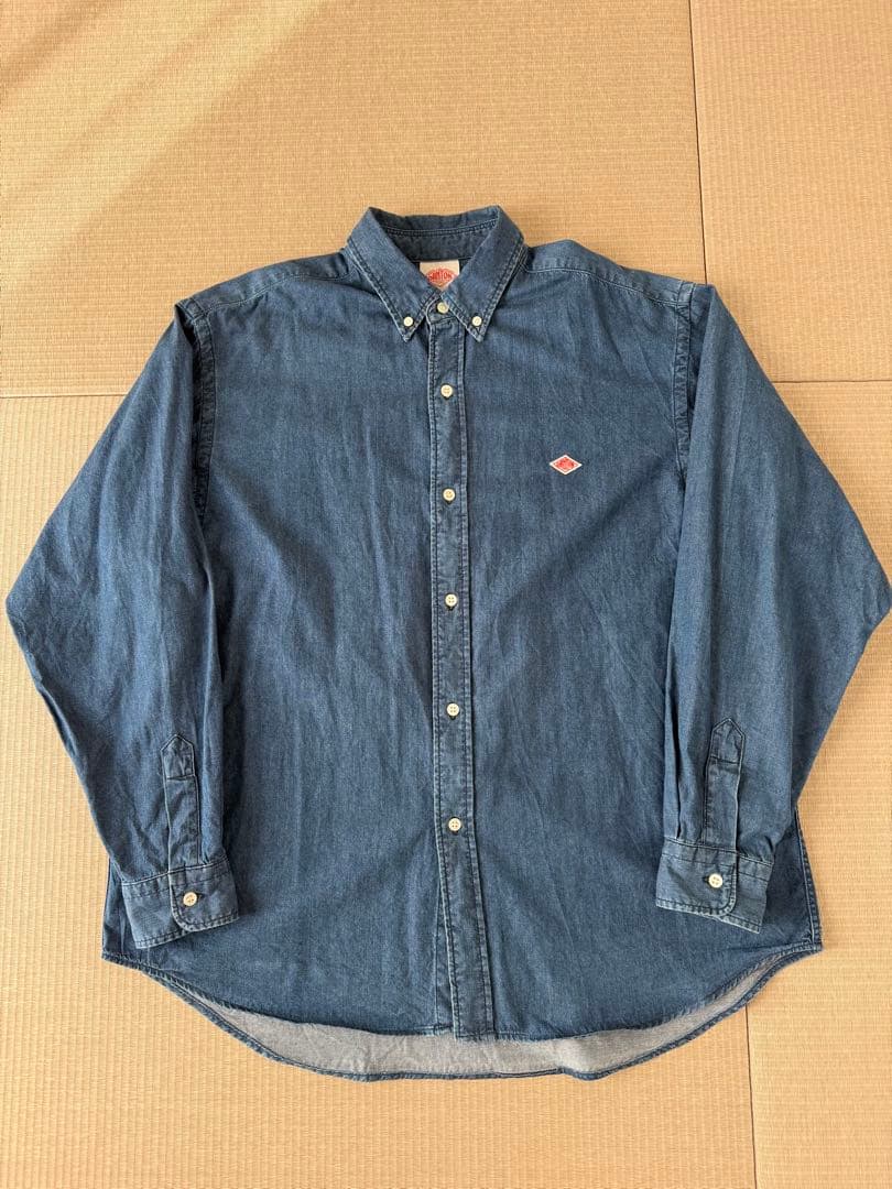 DANTON ダントン　ボタンダウン　 デニムシャツ　ダンガリーシャツ　極美品 楽天市場】DANTON ダントン ダンガリー ボタンダウン デニムシャツ DT
