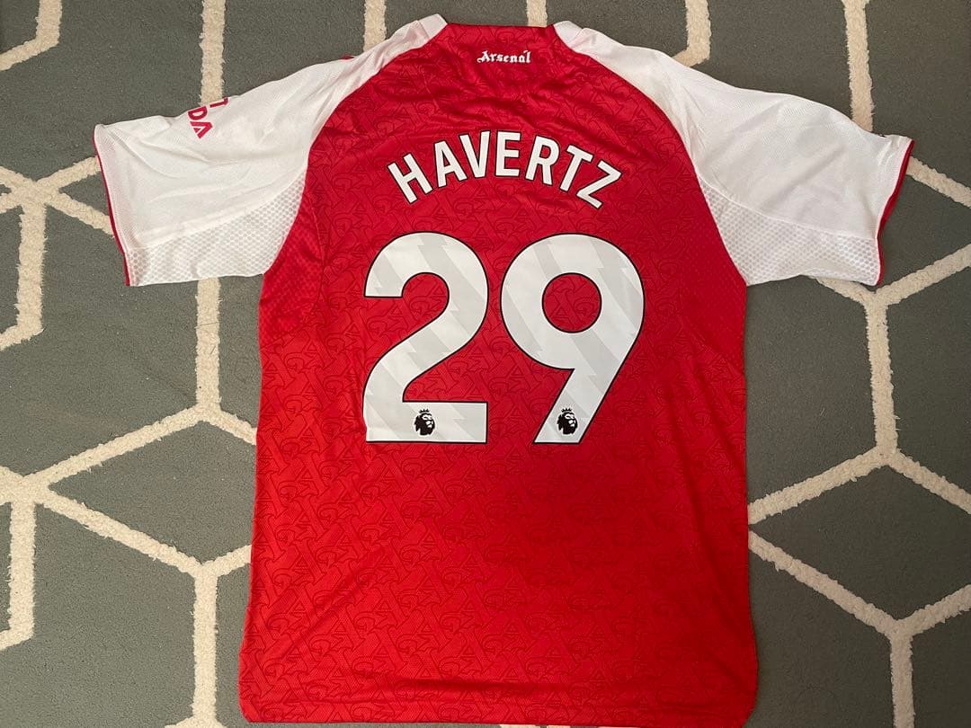 【新品タグ付き】25-26アーセナル Havertz 29番シャツ a1a2f55a8e72bcaceb3ffe89f8cc00