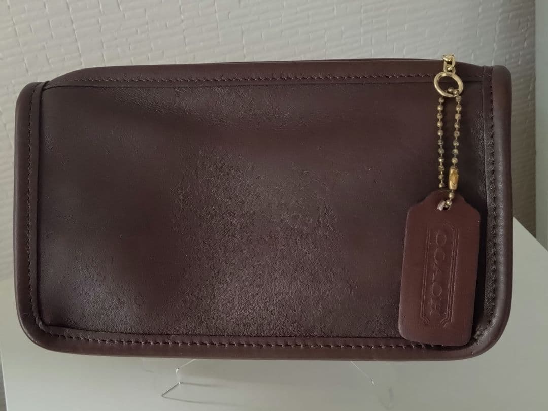 COACH オールドコーチ ブラウン レザーポーチ COACH オールドコーチ