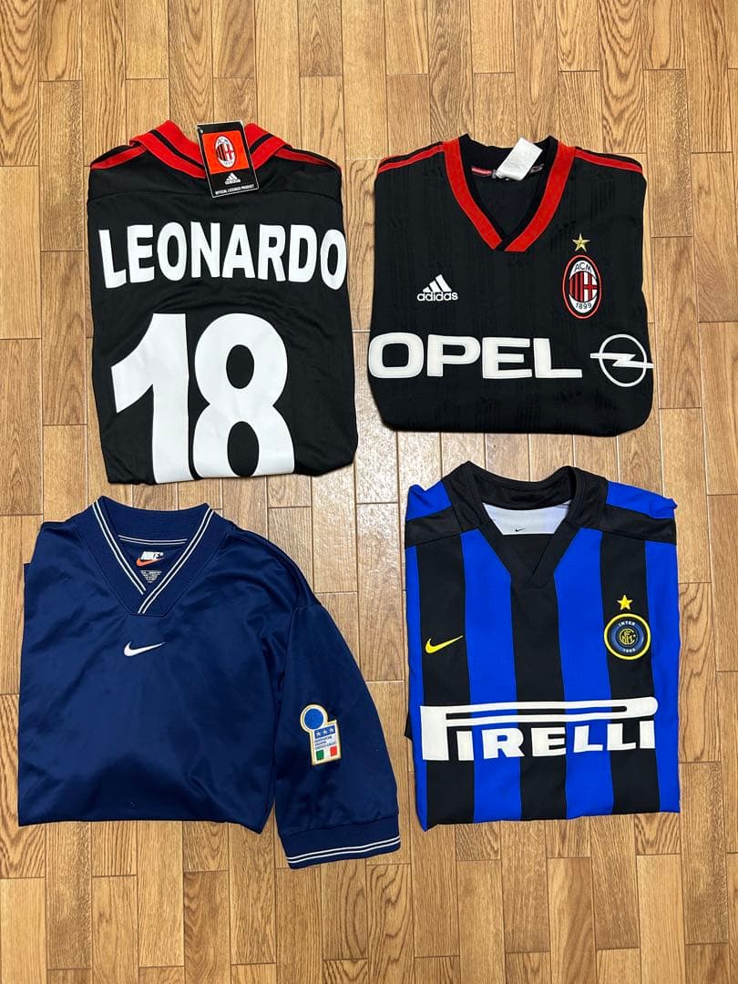 イタリア代表　インテル　ACミラン 古着　ビンテージ　ユニフォーム　新品未使用品 ACミラン 90's 復刻モデル ユニフォーム入荷！ | サッカーショップfcFA
