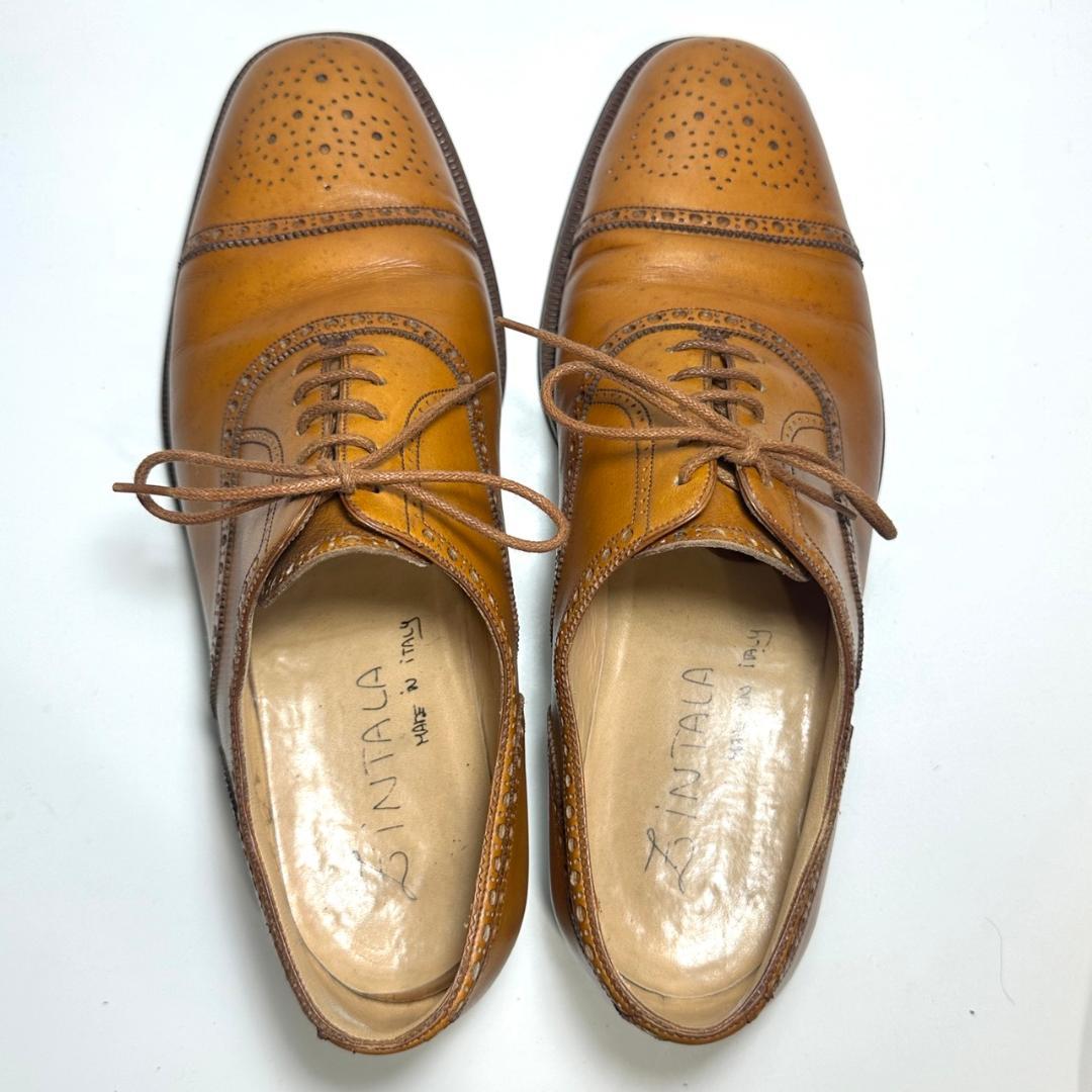 ZINTALA ジンターラ ストレートチップ ブラウン 7.5 ブラウン - メルカリ