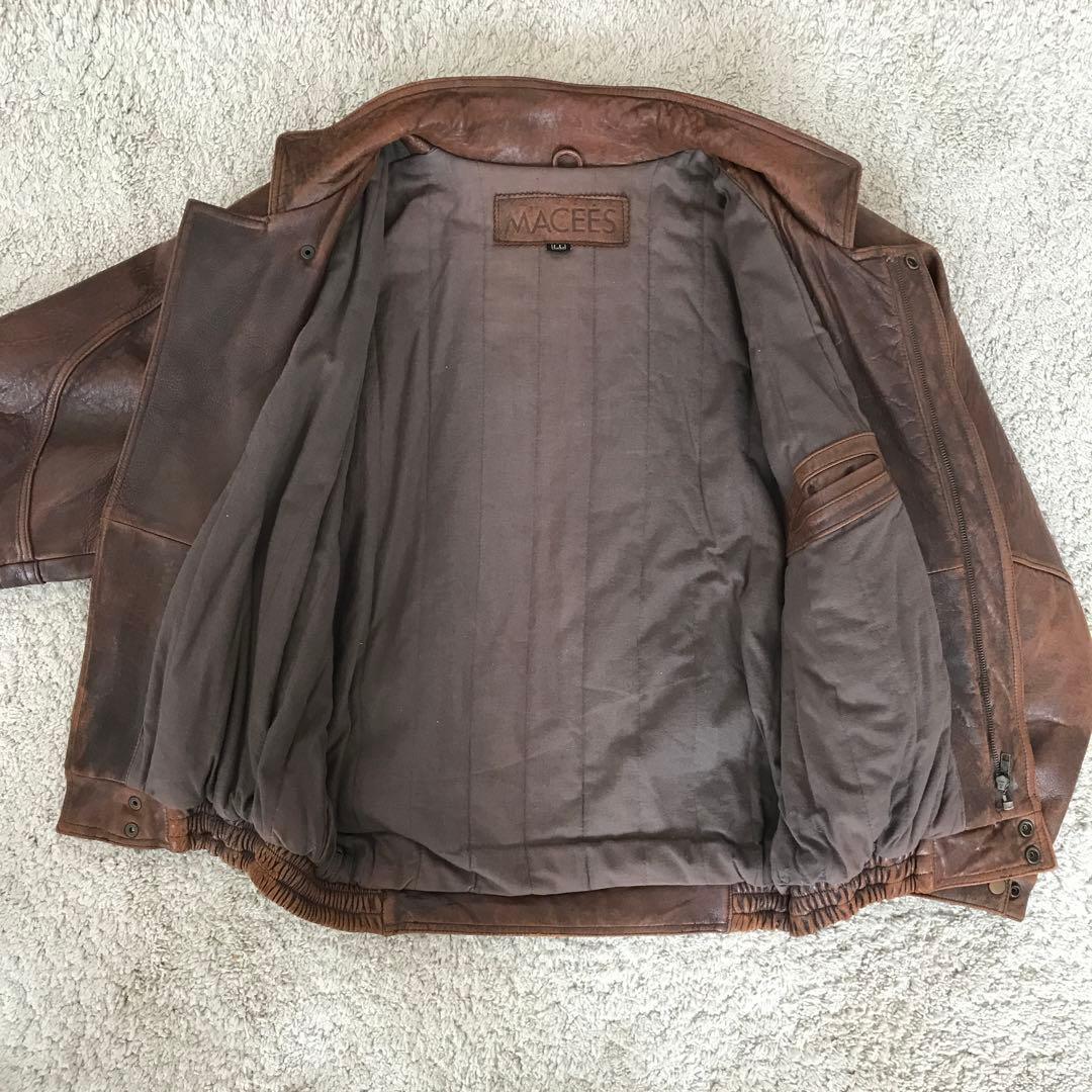KADOYA カドヤ MACEES LLサイズ レザージャケット - メルカリ
