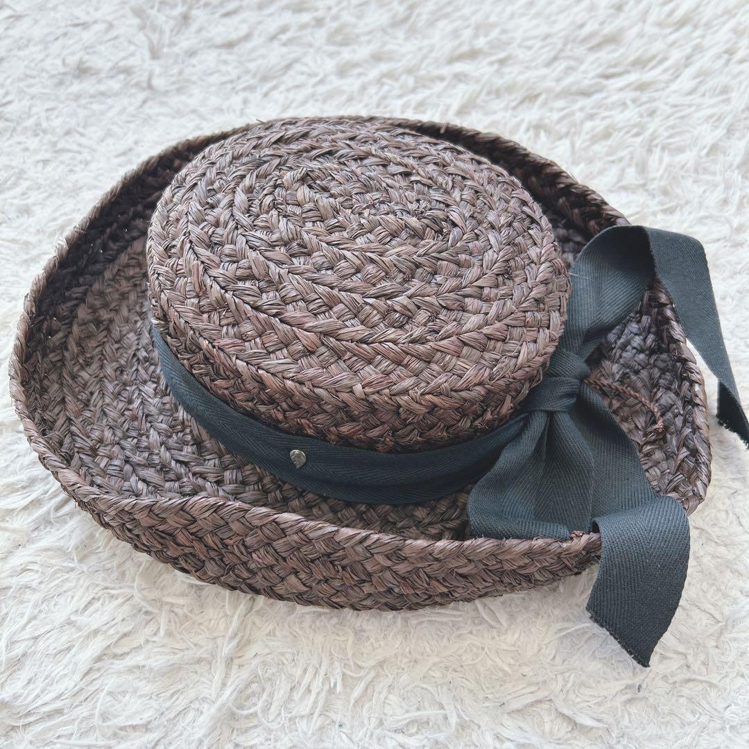 美品✨ HELEN KAMINSKI ラフィア 麦わら帽子 リボン Helen Kaminski（ヘレンカミンスキー） サンハット CORI コリ