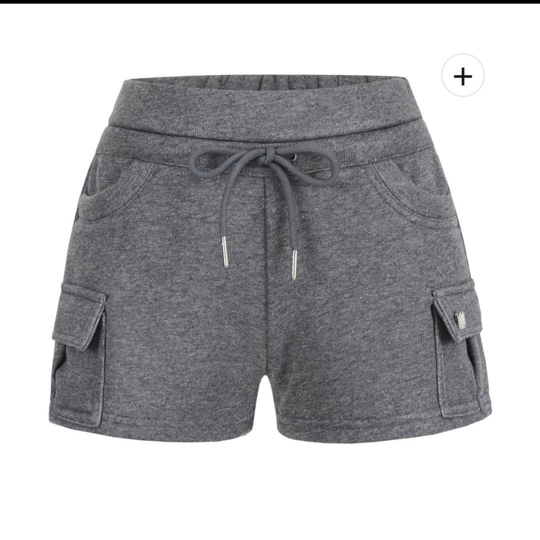 andwang Kirakira short pants gray グレー