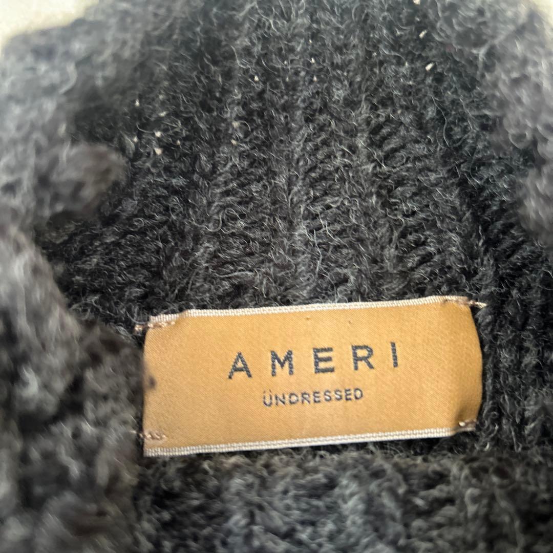 AMERI UNDRESSED ダークグレー ニットセーター AMERI