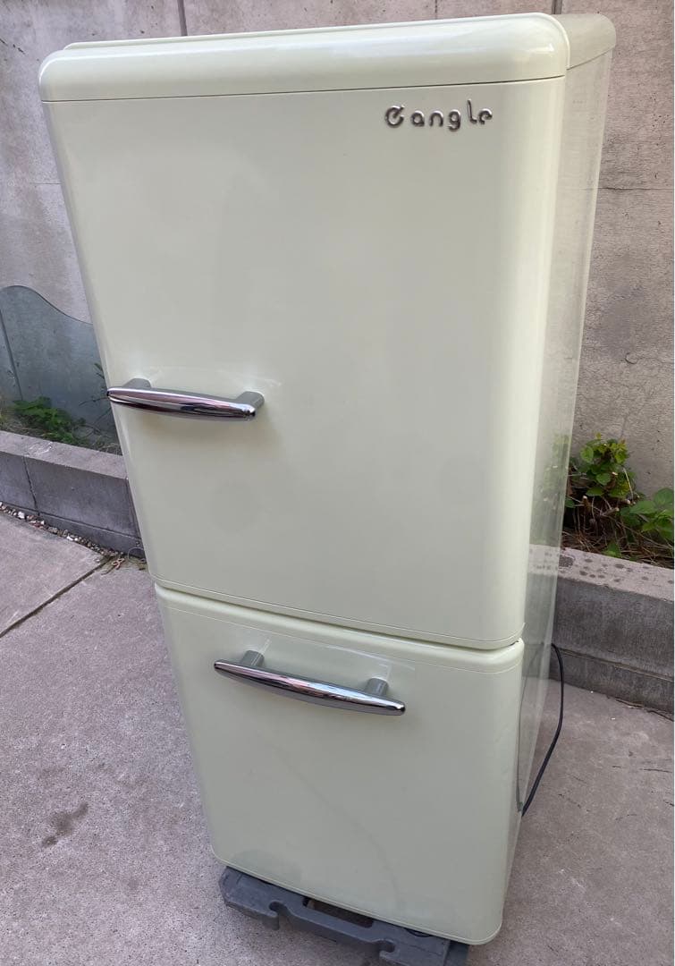 e angleレトロ調 冷蔵庫 ANG-RE151-A1 エディオン 2019年