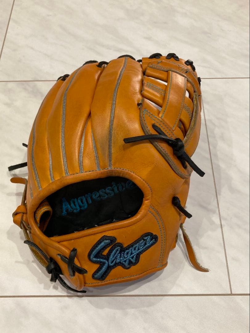 5*2様 スラッガー　グローブ　硬式　内野手用　オレンジ 久保田スラッガー（KUBOTA SLUGGER） 野球 硬式グローブ 高校野球対応