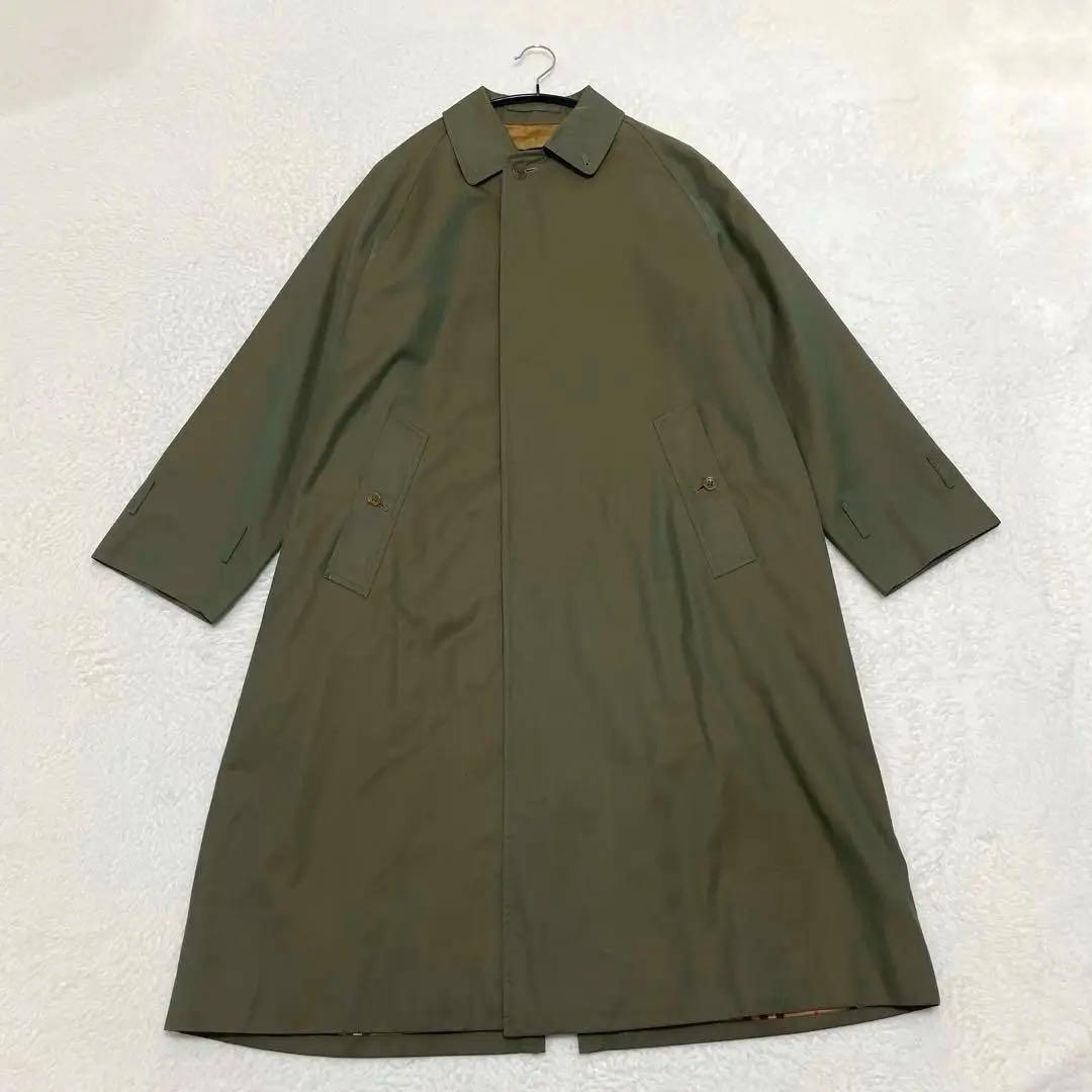 超希少】美品 一枚袖 バーバリー ステンカラーコート 玉虫色 - メルカリ