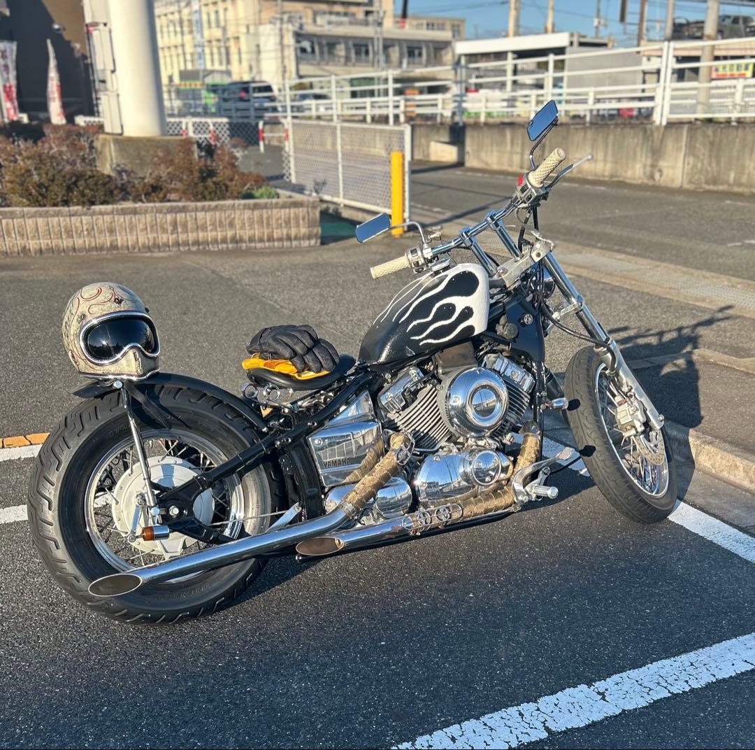 T&F ドラッグスター400 スポーツスタータンク フレイムス塗装 スポタン