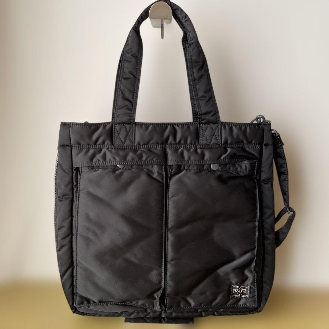 【吉田カバン /PORTER 】TANKER 2WAY トートバック　ブラック TANKER(タンカー) 2WAY TOTE BAG | 吉田カバンホームページ | YOSHIDA