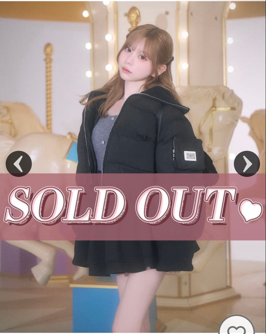 ミシェルマカロン BIGカラーショートダウン - メルカリ