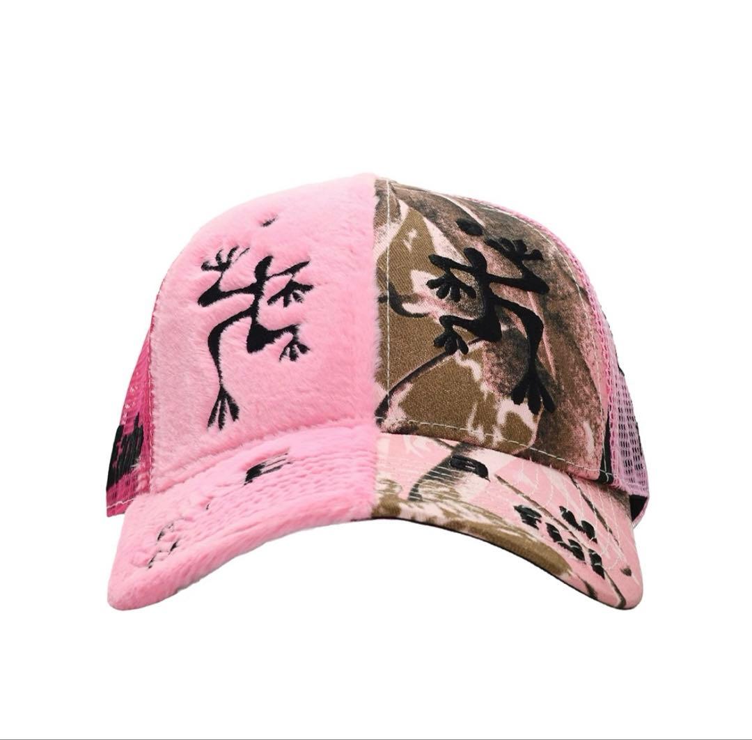帽子 b.Eautiful Biyu Trucker Hat Pink Cap b eautiful Biyu Trucker Hat pink camo キャップ ピンク メッシュ