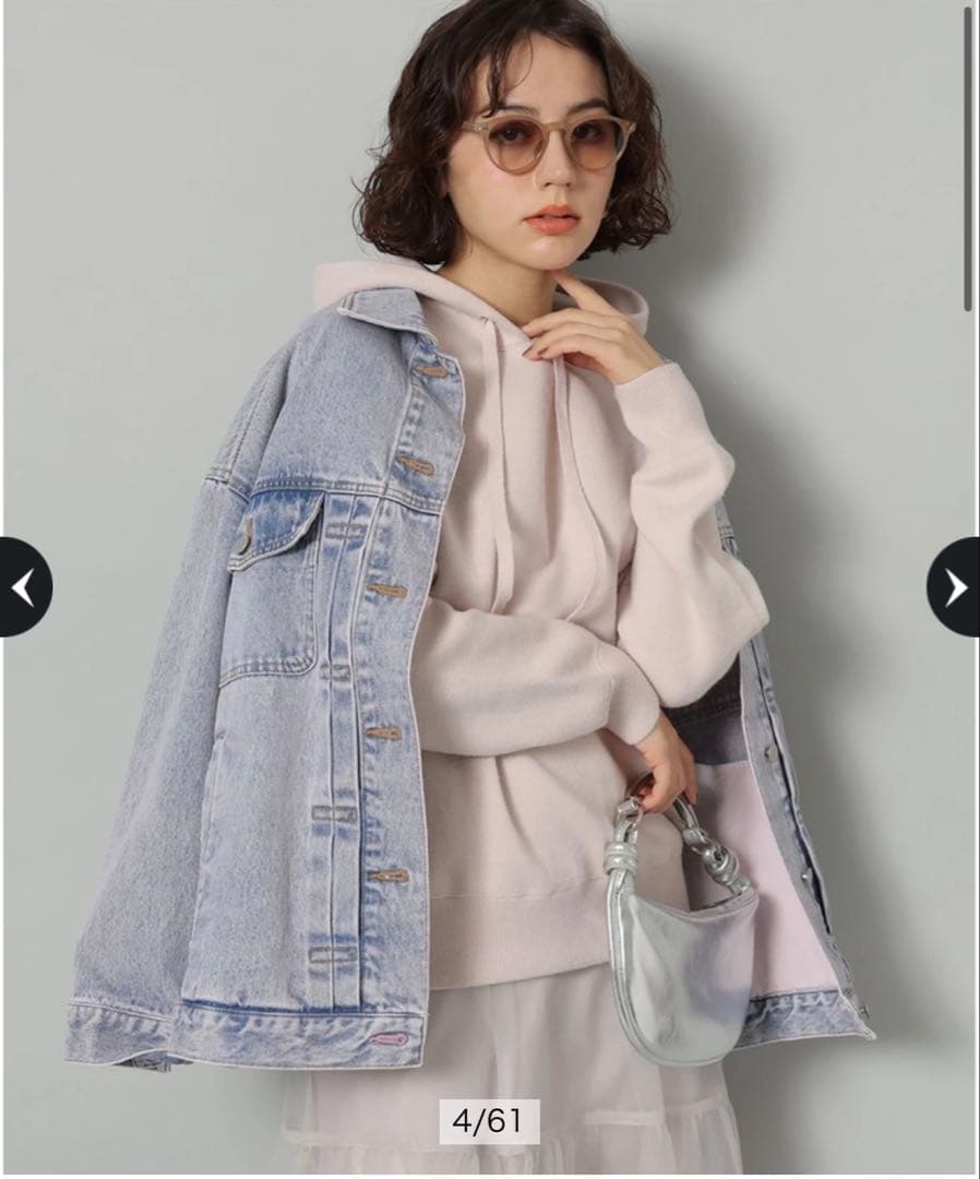 Arpegestory パーカープルオーバー　ピンク リフ Riff ダブルZIPパーカー ショート丈 クロップド丈 羽織り