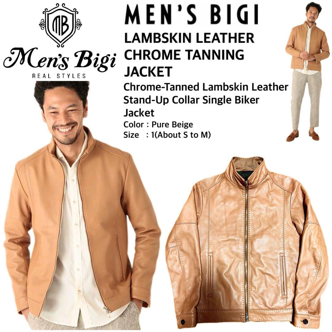 定価5.1万 メンズビギ 最高級ラムレザークロームタンニングジャケット 1/SM クロームタンニングレザージャケット｜メンズファッション通販 MEN'S