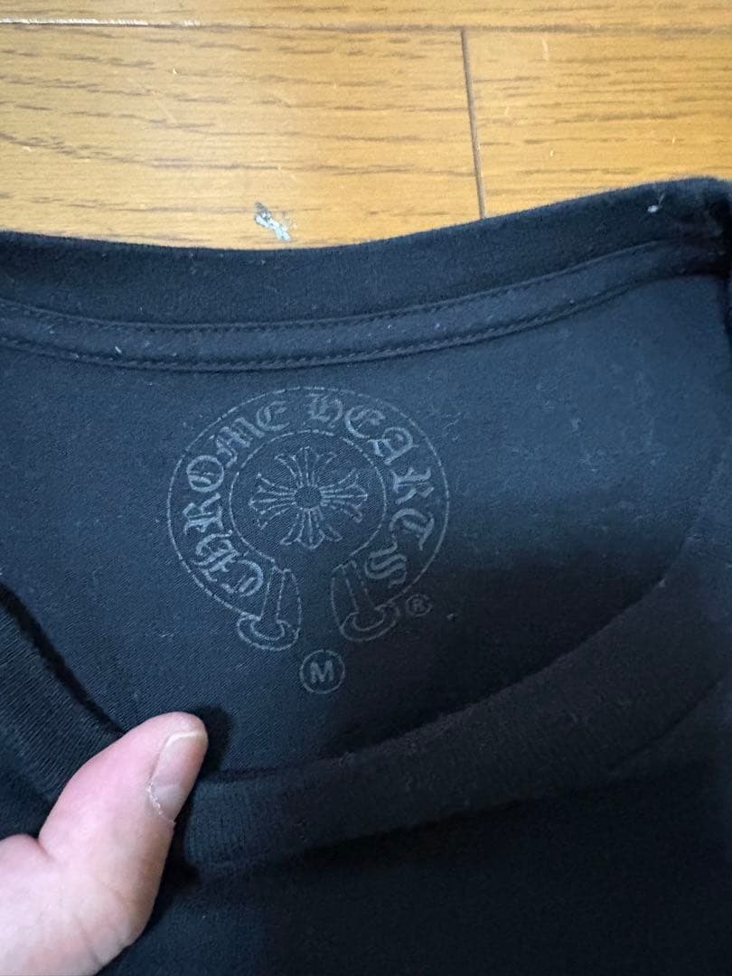 クロムハーツ ドクロセーラ鍵穴デザイン 半袖Tシャツ 黒