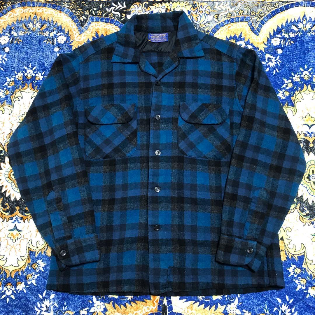 ペンドルトン ボードシャツ オンブレ 60s ブルー - メルカリ