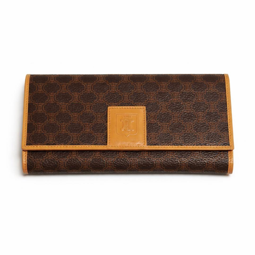 CELINE マカダム柄 長財布 未使用品 箱付 CELINE（セリーヌ） 【爆買WEEK☆30%OFF】セリーヌ 長財布 ファスナー