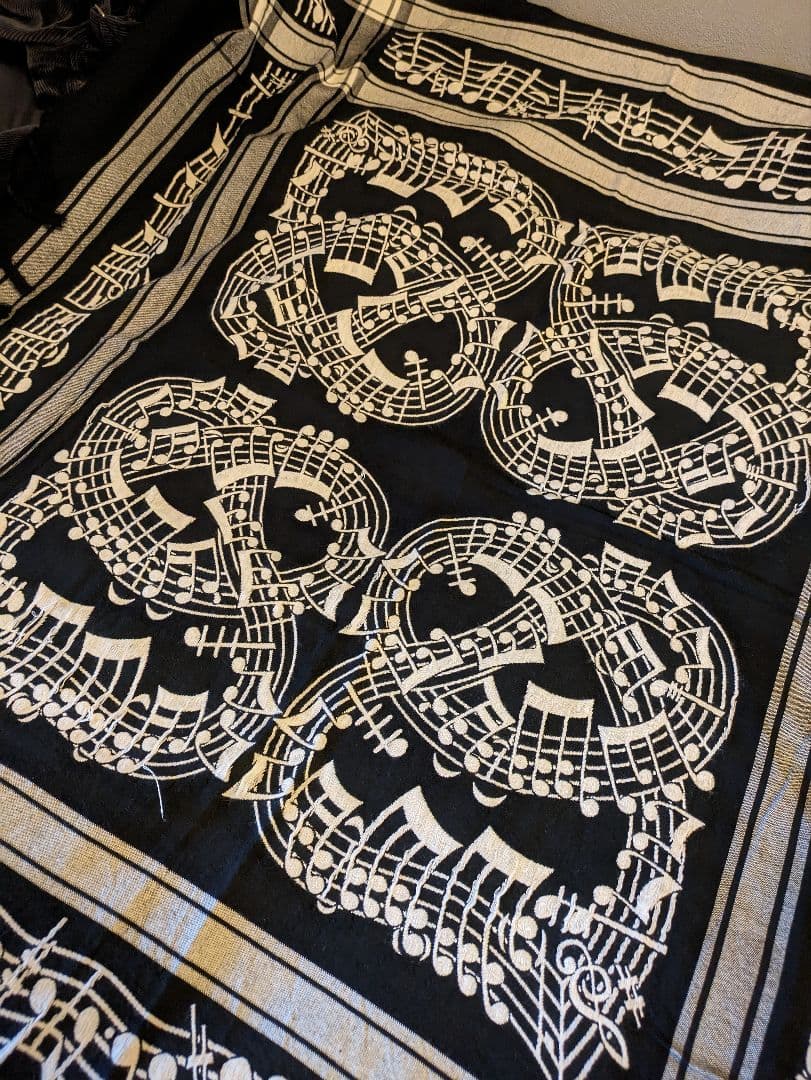 NUMBER(N)INE ナンバーナイン 07SS 音符柄ストール - メルカリ