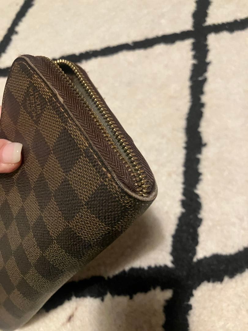 チャック破損あり】LOUIS VUITTON ルイヴィトン ダミエ柄 長財布