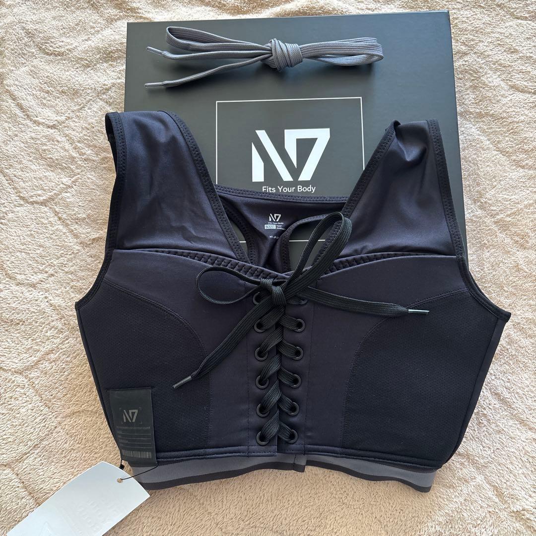 N7 レースアップスポーツブラ ブラック N7 sports bra - メルカリ