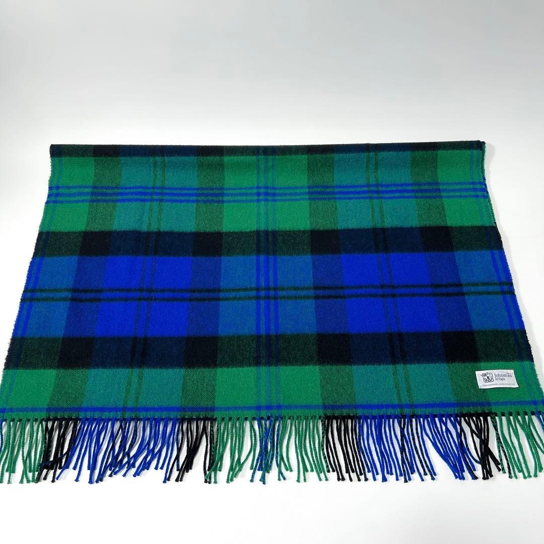 極美品》ジョンストンズオブエルガン Baird ベアード カシミヤ大判