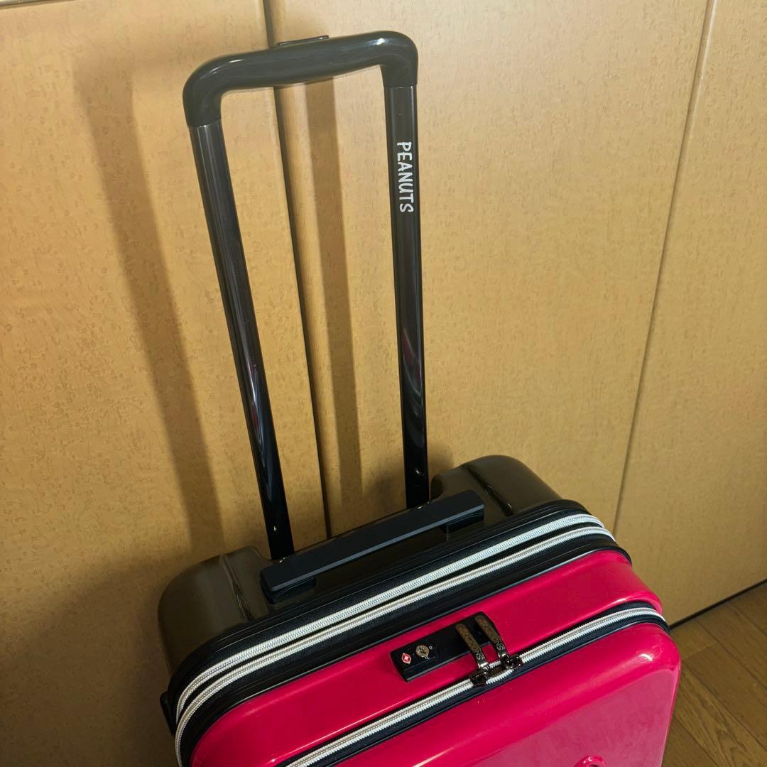 値下げしました‼️ スヌーピー スーツケース ピンク ブラウン - メルカリ