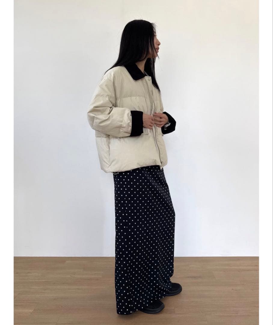 アイボリー ダウンジャケット FREEサイズ 激安