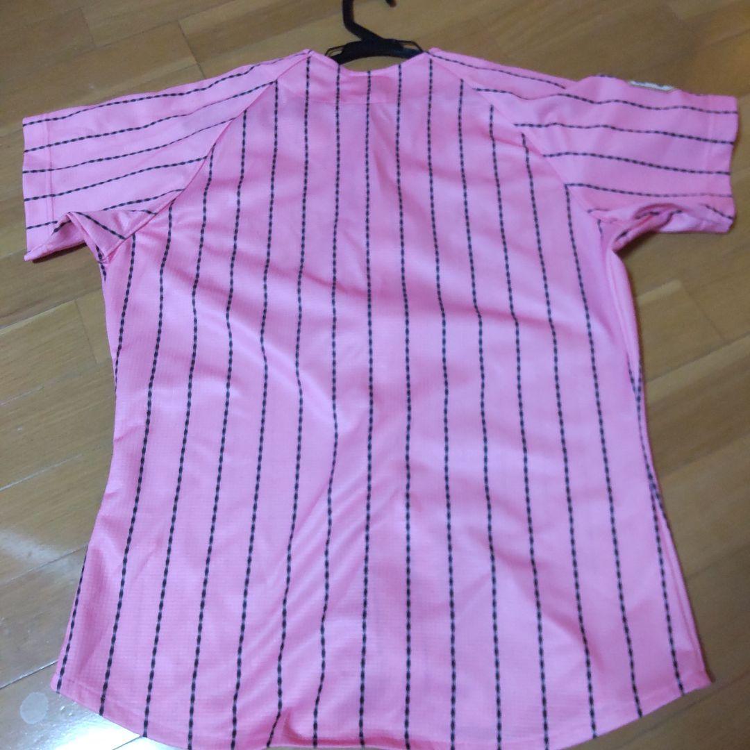 Mizuno JAPAN ピンク ストライプ ユニフォーム M