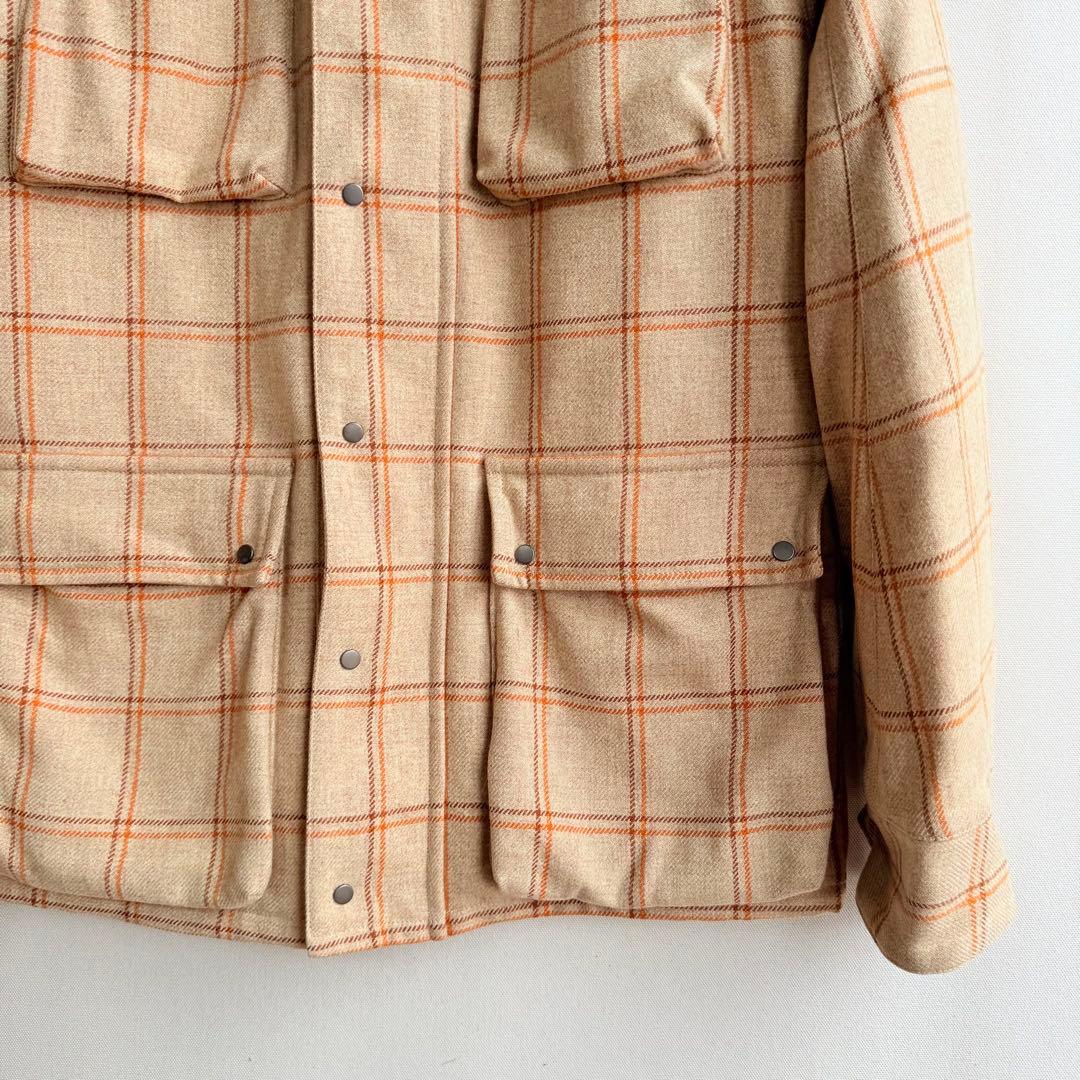 美品 ユナイテッドアローズ ハンタージャケット チェック ウール 襟