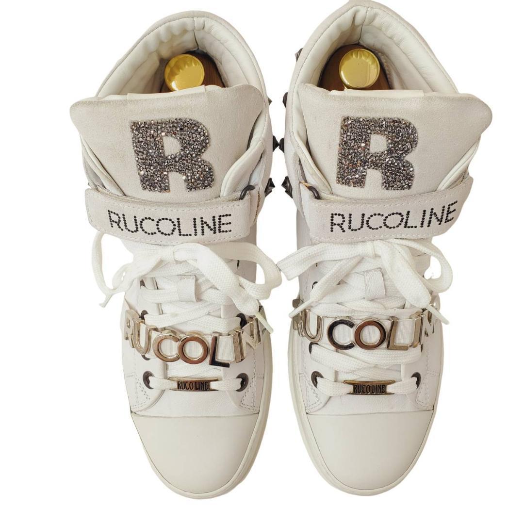 新品激レア ルコライン ハイカットスニーカー 30周年 スタッズ 白 EU40