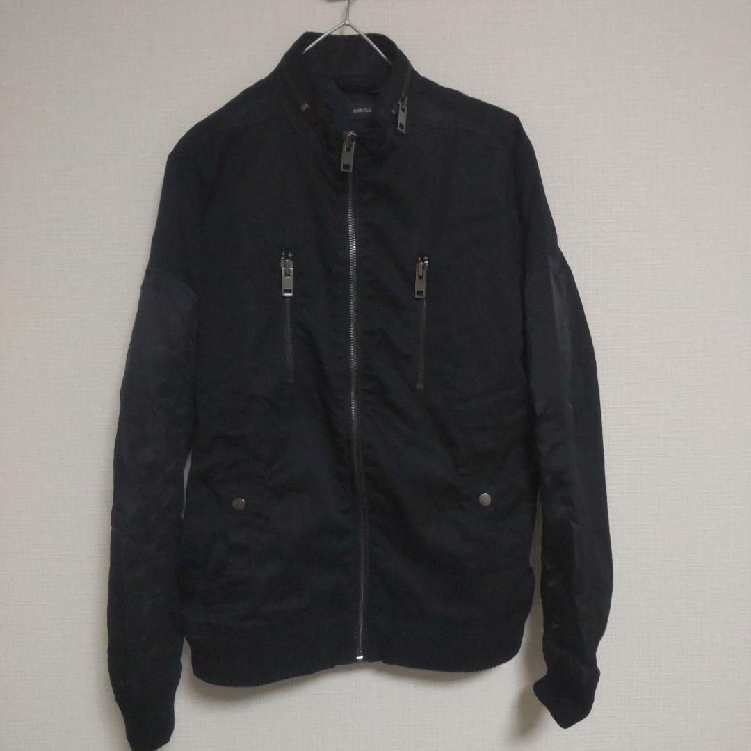 美品 DIESEL ディーゼル コットンジップアップブルゾン シングル