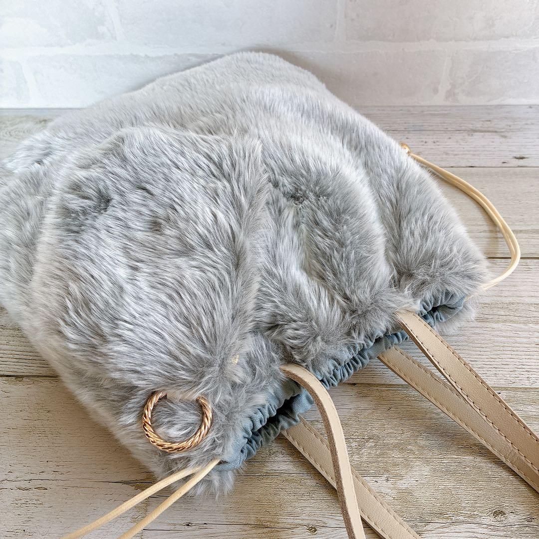 006 ジョリーフルール もふもふノスタルジア 巾着トートバッグ＆ポーチ