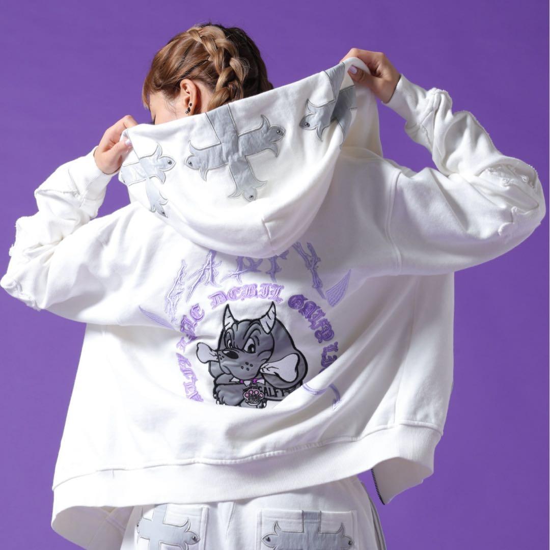 い*る様 【新品半額以下】GALFY/ガルフィー 別注 小悪魔ジップアップパーカ GALFY（ガルフィー） パーカー GALFY/ガルフィー/「LHP別注」小悪魔