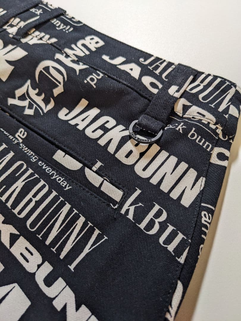 新品未使用タグ付き☆JACKBUNNY ロゴプリント ブラックスカート 人気